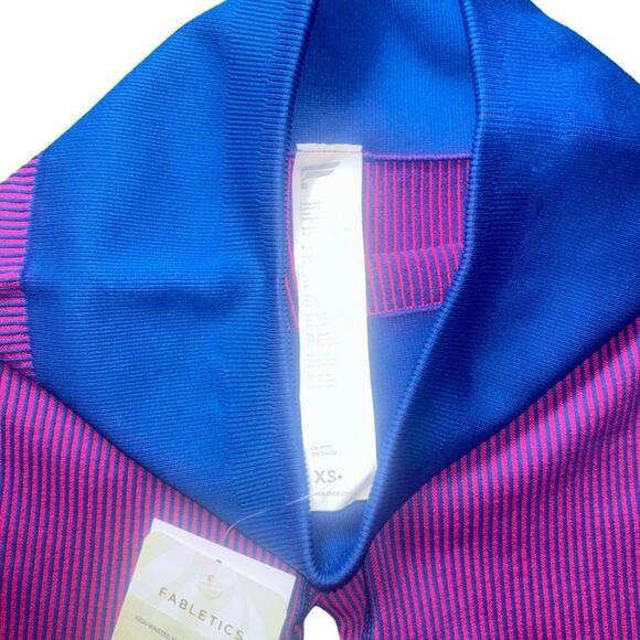 Fabletics High-Waisted Ribbed Bike Shorts - Picture 4 of 4